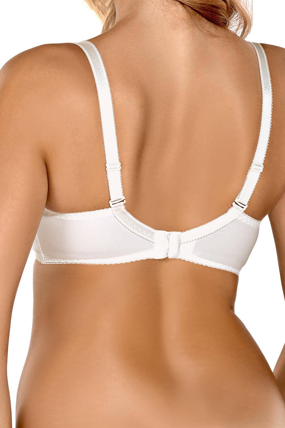Nipplex Tamara Big underwired padded bra adjustable straps embroidery smooth 