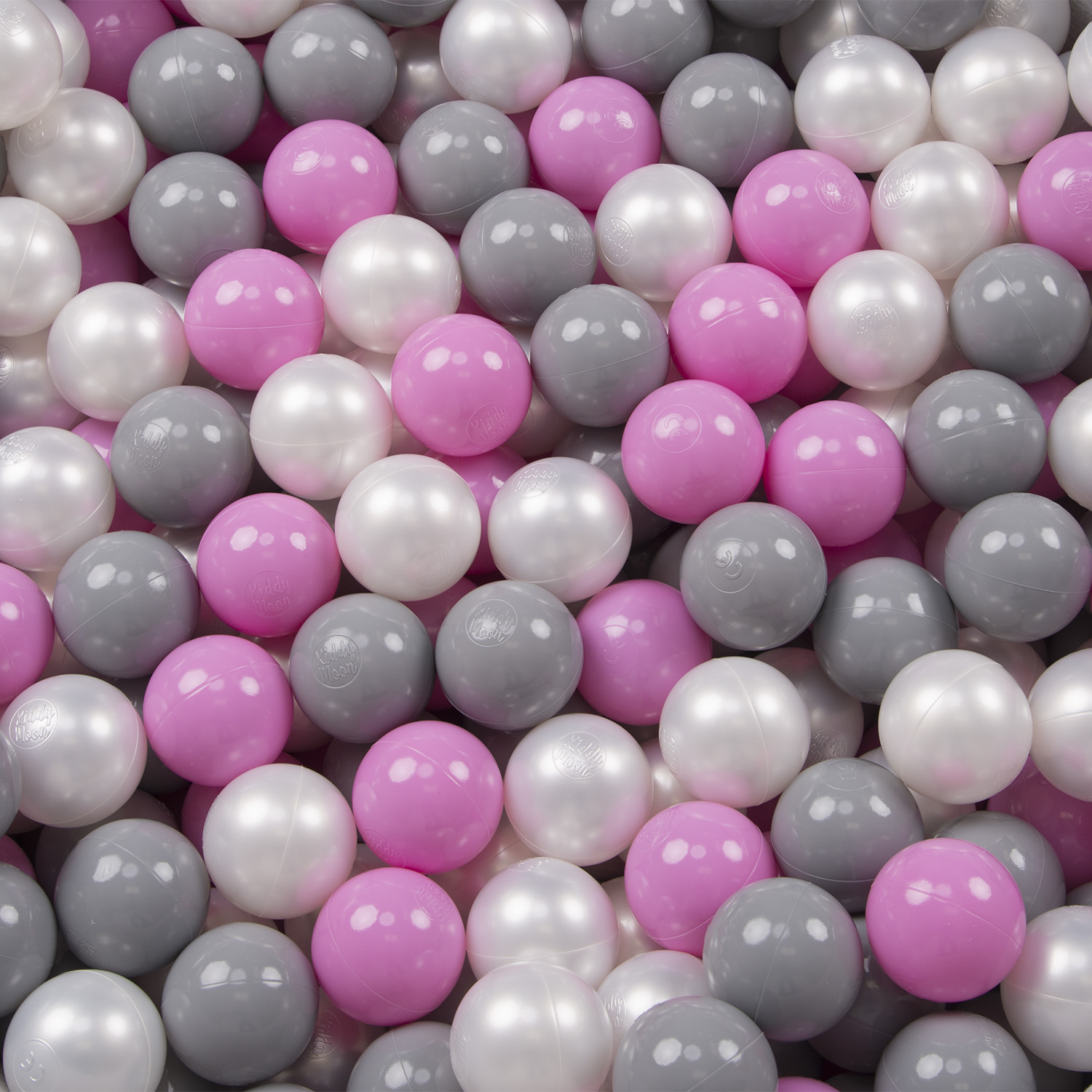 Selonis Baby Spielzelt Mit Plastikbällen Zelt 105X90cm/100 Bälle Plastikkugel Kinder Pink:Perle-Grau-Transparent-Puderrosa